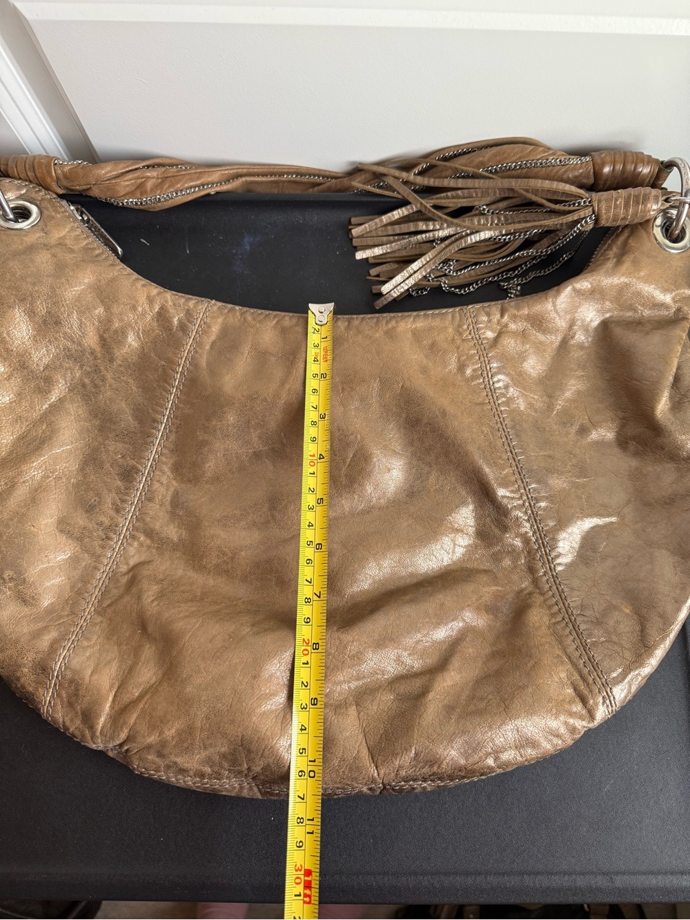 Michael Kors hobo metallic satchel purse project bag - Picture 4 of 14
